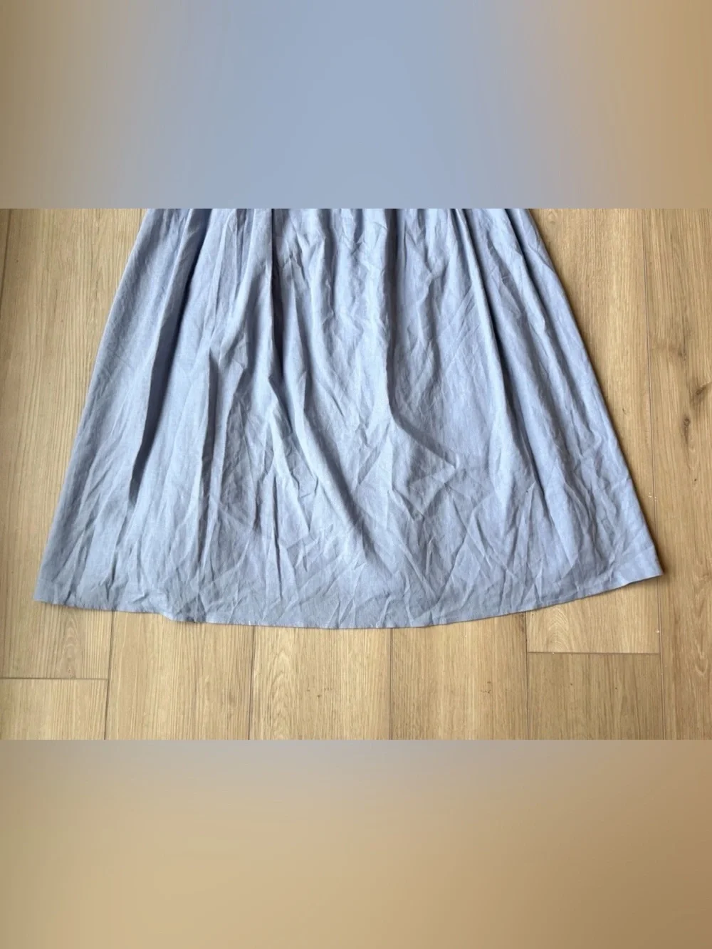 Sophie Rue Finn Dress XS
French Blue Tie Front Midi Smocked Back EUC Coastal EUC - Picture 7 of 14
